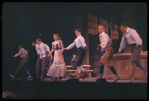 Dusty Worrall [center] and unidentified others in the stage production The Music Man