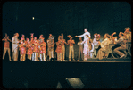 David Burns [left] Robert Preston, Barbara Cook [center] and unidentified others in the stage production The Music Man