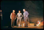 Danny Carroll and David Burns [center right] in the stage production The Music Man