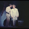 Robert Preston and Iggie Wolfington in the stage production The Music Man