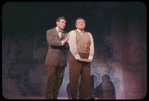 Robert Preston and Iggie Wolfington in the stage production The Music Man