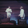 Robert Preston and Iggie Wolfington in the stage production The Music Man