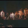 Barbara Cook, David Burns [left], Robert Preston [center] and unidentified others in the stage production The Music Man