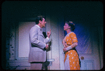 Robert Preston and Barbara Cook in the stage production The Music Man