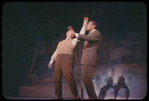 Iggie Wolfington and Robert Preston in the stage production The Music Man