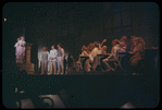 Barbara Cook, David Burns [left], Robert Preston [center] and unidentified others in the stage production The Music Man