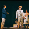 Robert Preston, David Burns and Dusty Worrall in the stage production The Music Man