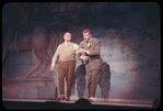 Iggie Wolfington and Robert Preston in the stage production The Music Man