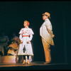 Dusty Worrall and David Burns in the stage production The Music Man