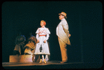 Dusty Worrall and David Burns in the stage production The Music Man