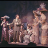 Robert Preston [center] and unidentified others in the stage production The Music Man