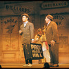 Robert Preston and Iggie Wolfington in the stage production The Music Man