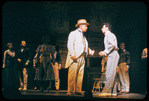 Barbara Cook, Robert Preston [left] David Burns and Danny Carroll [center] in the stage production The Music Man