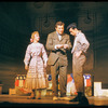 Dusty Worrall, Robert Preston and Danny Carroll in the stage production The Music Man