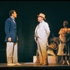 Robert Preston, David Burns and Dusty Worrall in the stage production The Music Man