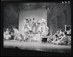 Helen Raymond [center] and unidentified others in the stage production The Music Man