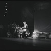 Robert Preston [center] and unidentified others in the stage production The Music Man