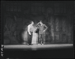 Iggie Wolfington and Robert Preston in the stage production The Music Man