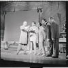 David Burns [left] and unidentified others in the stage production The Music Man