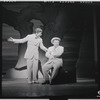 Robert Preston and Iggie Wolfington in the stage production The Music Man