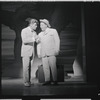 Robert Preston and Iggie Wolfington in the stage production The Music Man