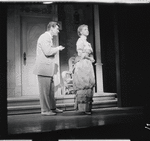 Robert Preston and Barbara Cook in the stage production The Music Man