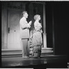 Robert Preston and Barbara Cook in the stage production The Music Man