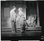 Robert Preston and Barbara Cook in the stage production The Music Man