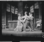 Barbara Cook [center] and unidentified others in the stage production The Music Man