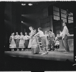 Barbara Cook [center] and unidentified others in the stage production The Music Man