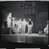 Barbara Cook [left], Robert Preston [right] and unidentified others in the stage production The Music Man
