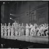 Barbara Cook, Robert Preston [center] and unidentified others in the stage production The Music Man