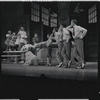 Barbara Cook, Robert Preston [center] and unidentified others in the stage production The Music Man