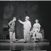 Robert Preston, David Burns and Dusty Worrall in the stage production The Music Man