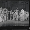 Danny Carroll, Barbara Cook, Robert Preston [center] and unidentified others in the stage production The Music Man