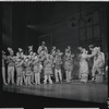 Barbara Cook, Robert Preston [right] and unidentified others in the stage production The Music Man