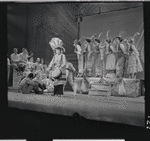 Helen Raymond [center] and unidentified others in the stage production The Music Man