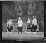 Helen Raymond [center] and unidentified others in the stage production The Music Man