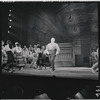 Iggie Wolfington [left] and unidentified others in the stage production The Music Man