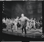 Iggie Wolfington [center] and unidentified others in the stage production The Music Man