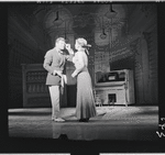 Robert Preston and Barbara Cook in the stage production The Music Man