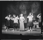 Barbara Cook [center] and unidentified others in the stage production The Music Man