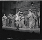 Barbara Cook [left], Eddie Hodges [center] and unidentified others in the stage production The Music Man