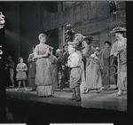 Barbara Cook, Eddie Hodges, Helen Raymond [center] and unidentified others in the stage production The Music Man