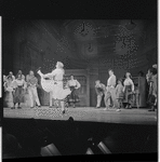 Dusty Worrall, Danny Carroll [center] and unidentified others in the stage production The Music Man