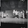 Iggie Wolfington [center] and unidentified others in the stage production The Music Man