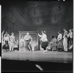 Iggie Wolfington [left] and unidentified others in the stage production The Music Man