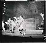 Danny Carroll, Dusty Worrall and unidentified others in the stage production The Music Man