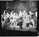 Dusty Worrall, Danny Carroll [center] and unidentified others in the stage production The Music Man