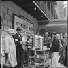 Coffee being served to audience outside the Majestic Theatre during the stage production The Music Man